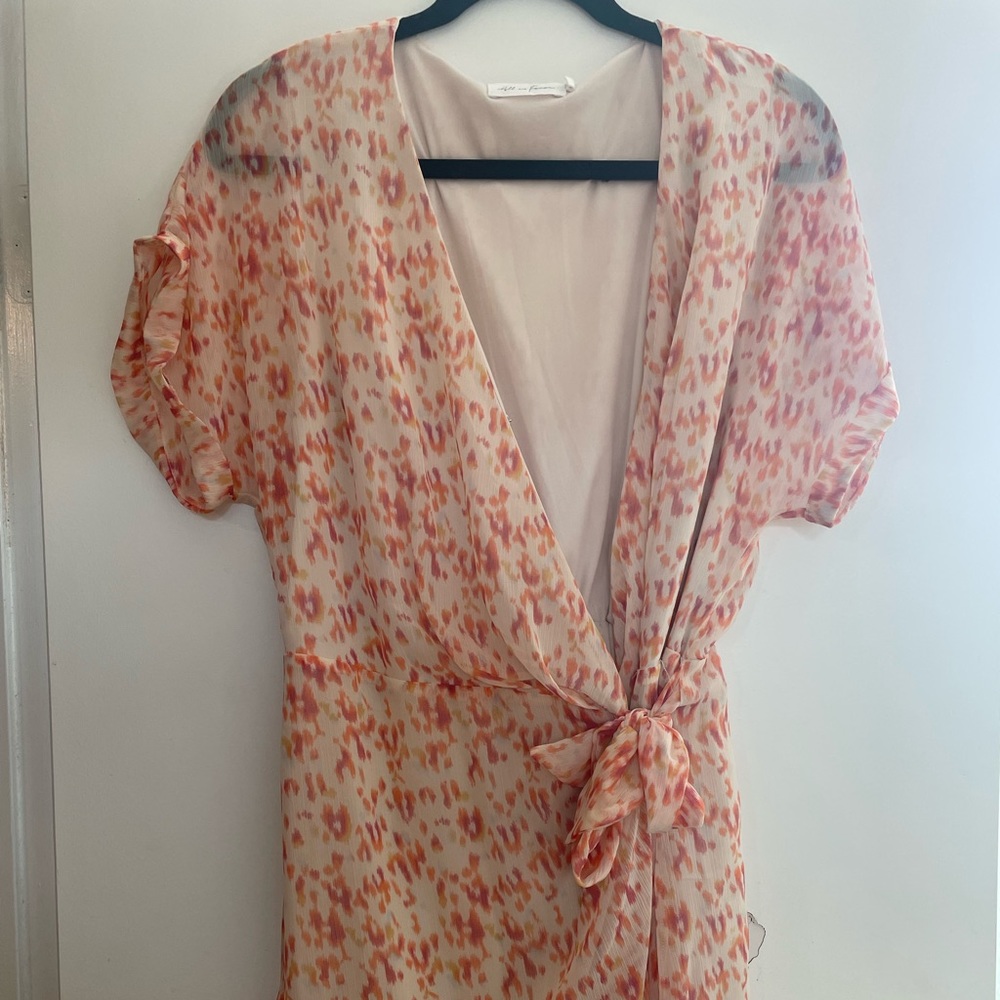 Floral Wrap Front Dress